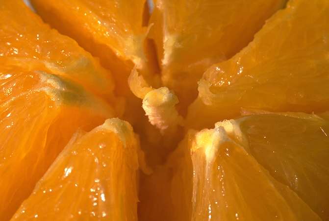Gajos de naranja